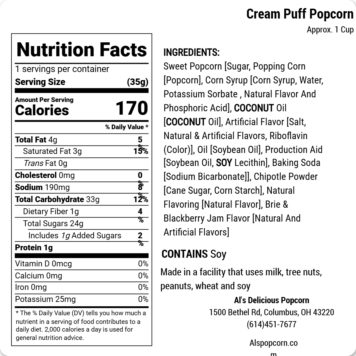 Cream Puff Popcorn