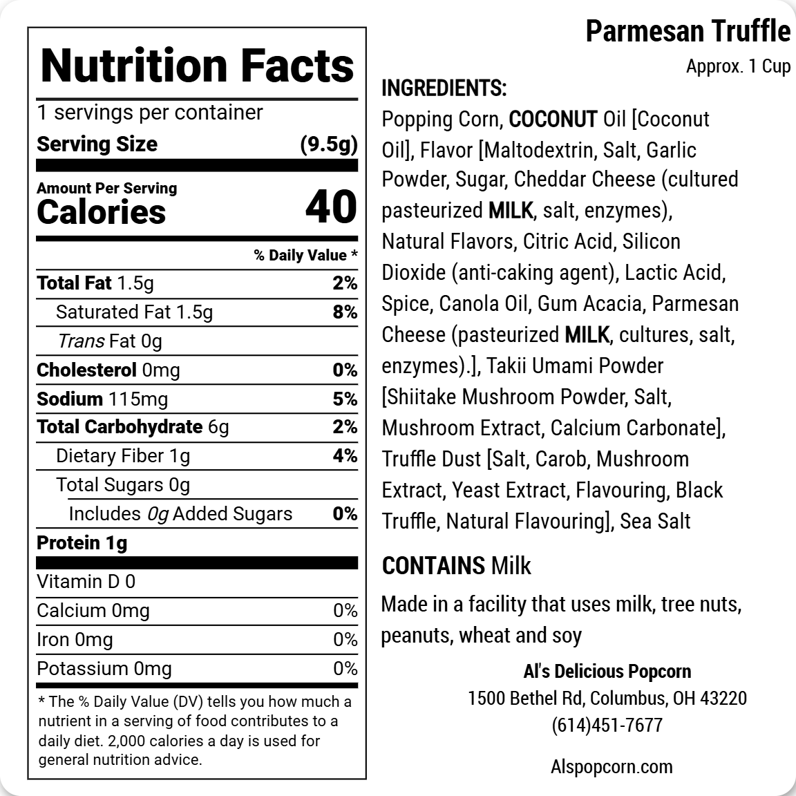 Parmesan Truffle Popcorn