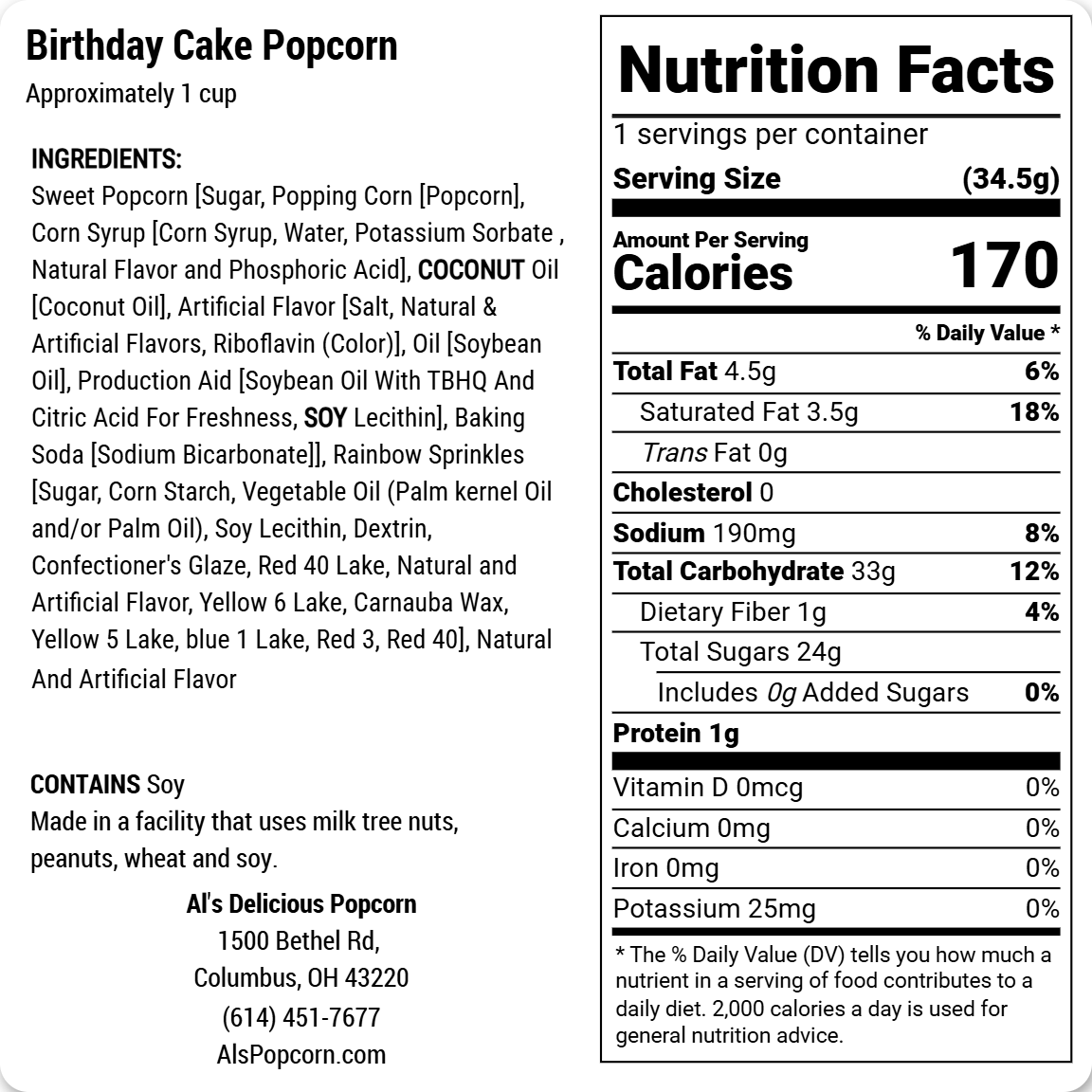 Birthday Cake Popcorn
