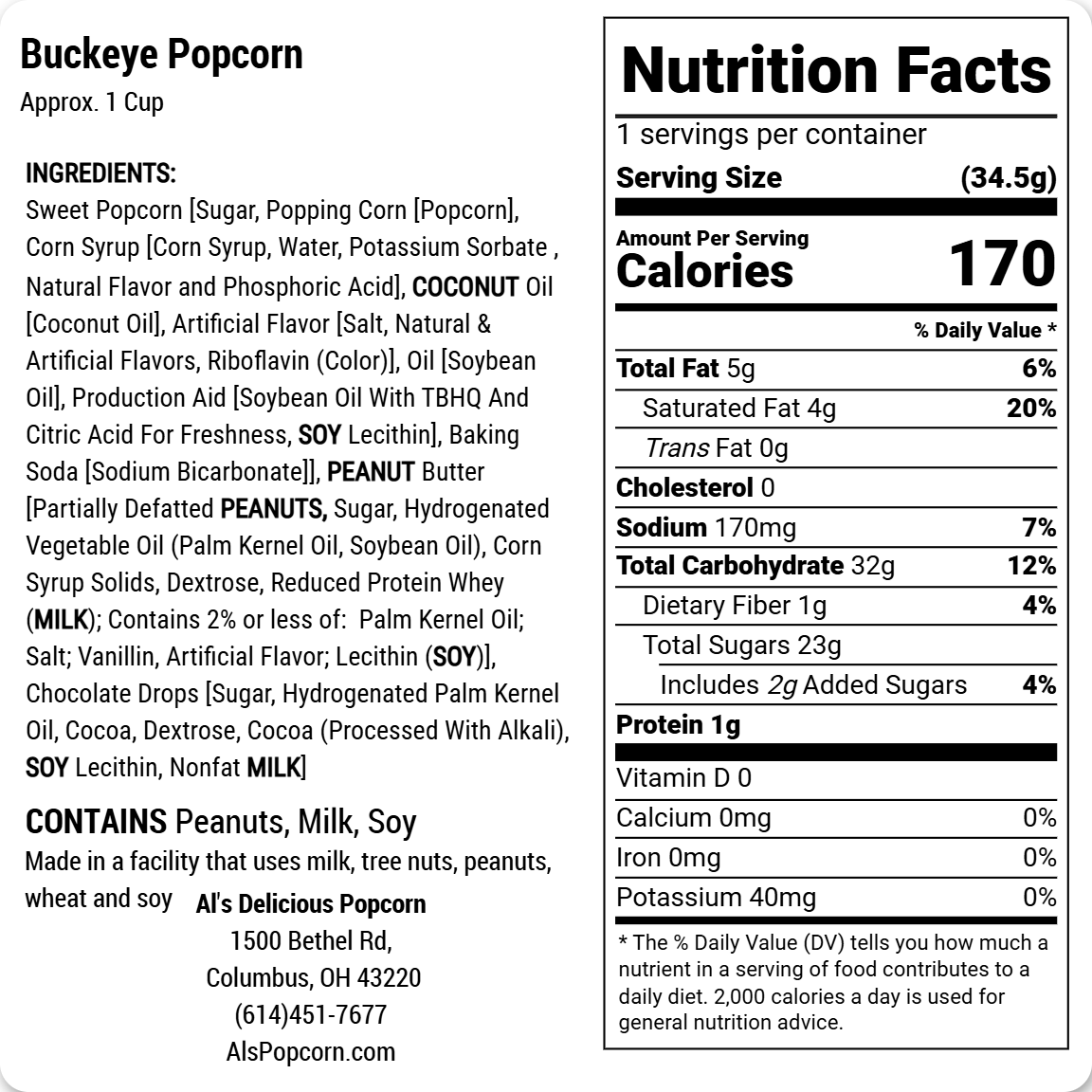 Buckeye Popcorn