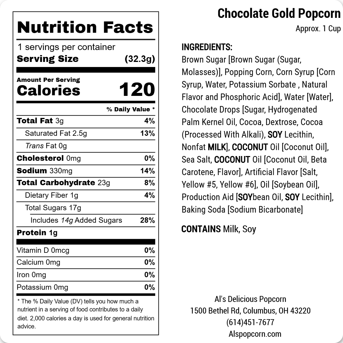 Chocolate Gold Popcorn