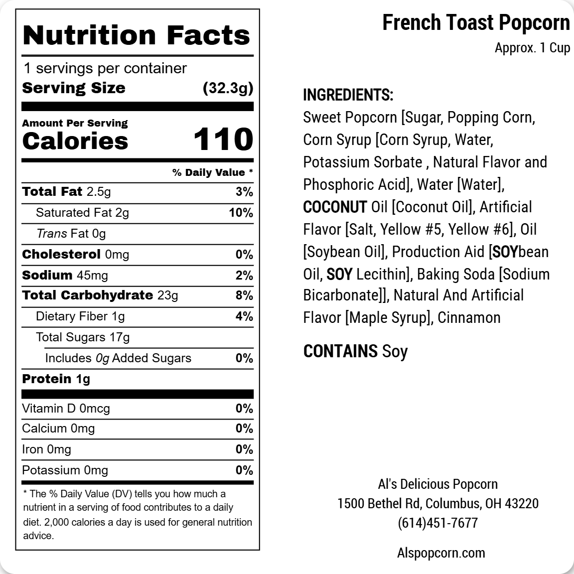 French Toast Popcorn
