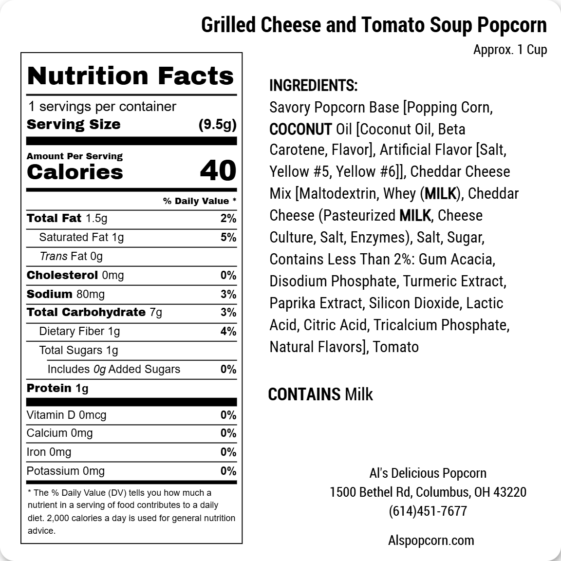 Grilled Cheese & Tomato Soup Popcorn