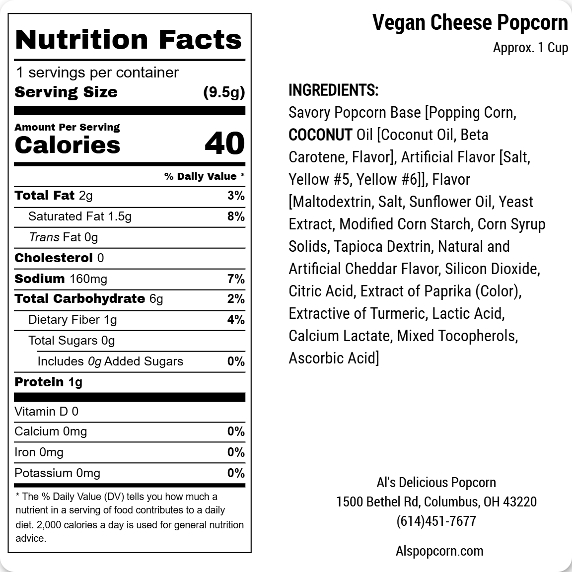 Vegan Cheese Popcorn