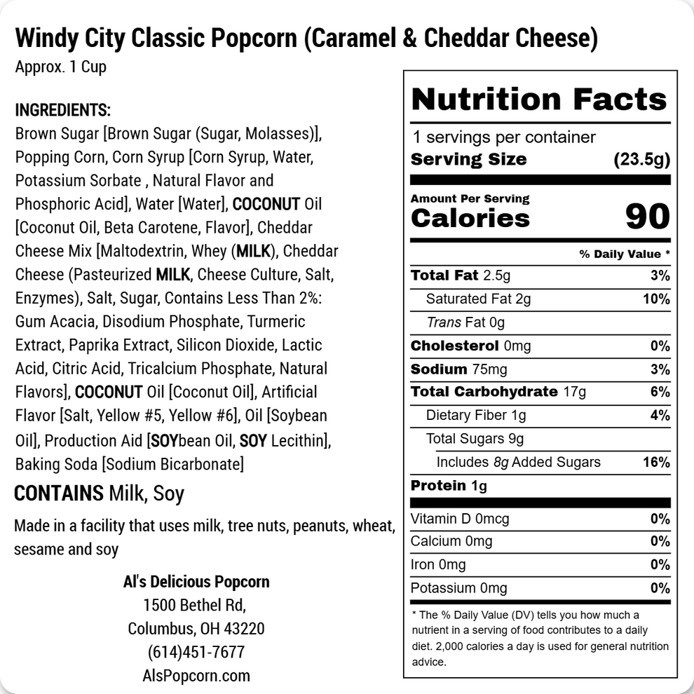 Windy City Classic Popcorn – Al's Delicious Popcorn