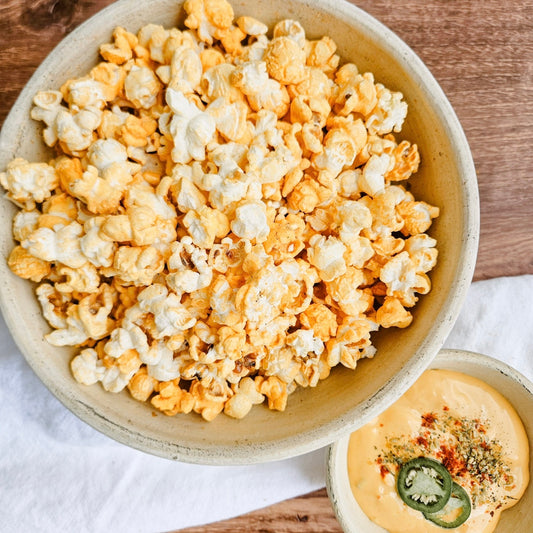 Spicy Queso Popcorn