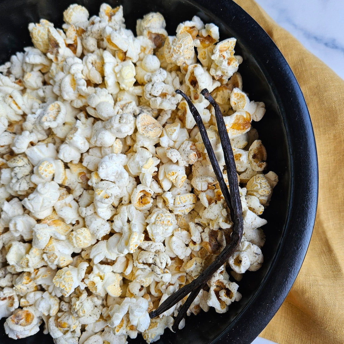 Vanilla Bean Popcorn – No Sugar Added